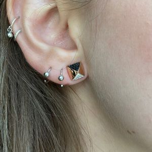 SWAROVSKI Earrings Studs Rose-Gold tone plated